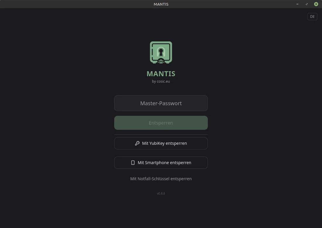 MANTIS Screenshot 1