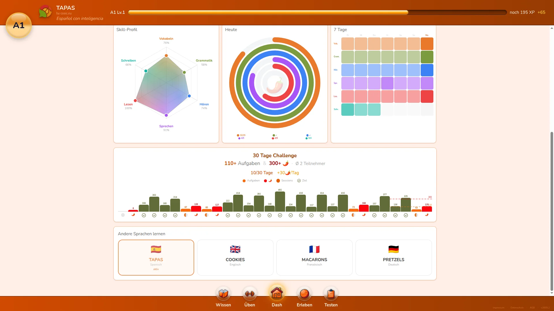 TAPAS Screenshot 2