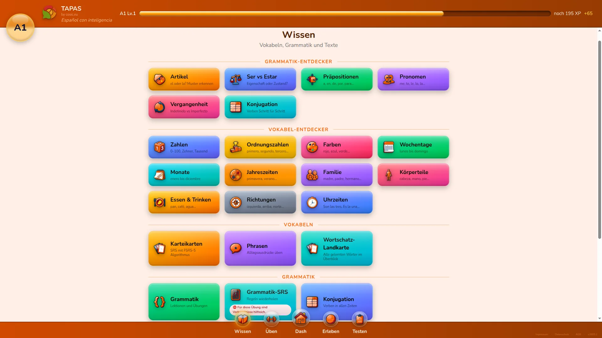 TAPAS Screenshot 3